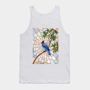 Steller's Jay In Glass Tank Top